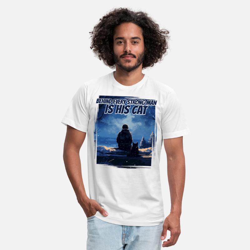 Behind Every Strong Man Silhouette Nature Winter