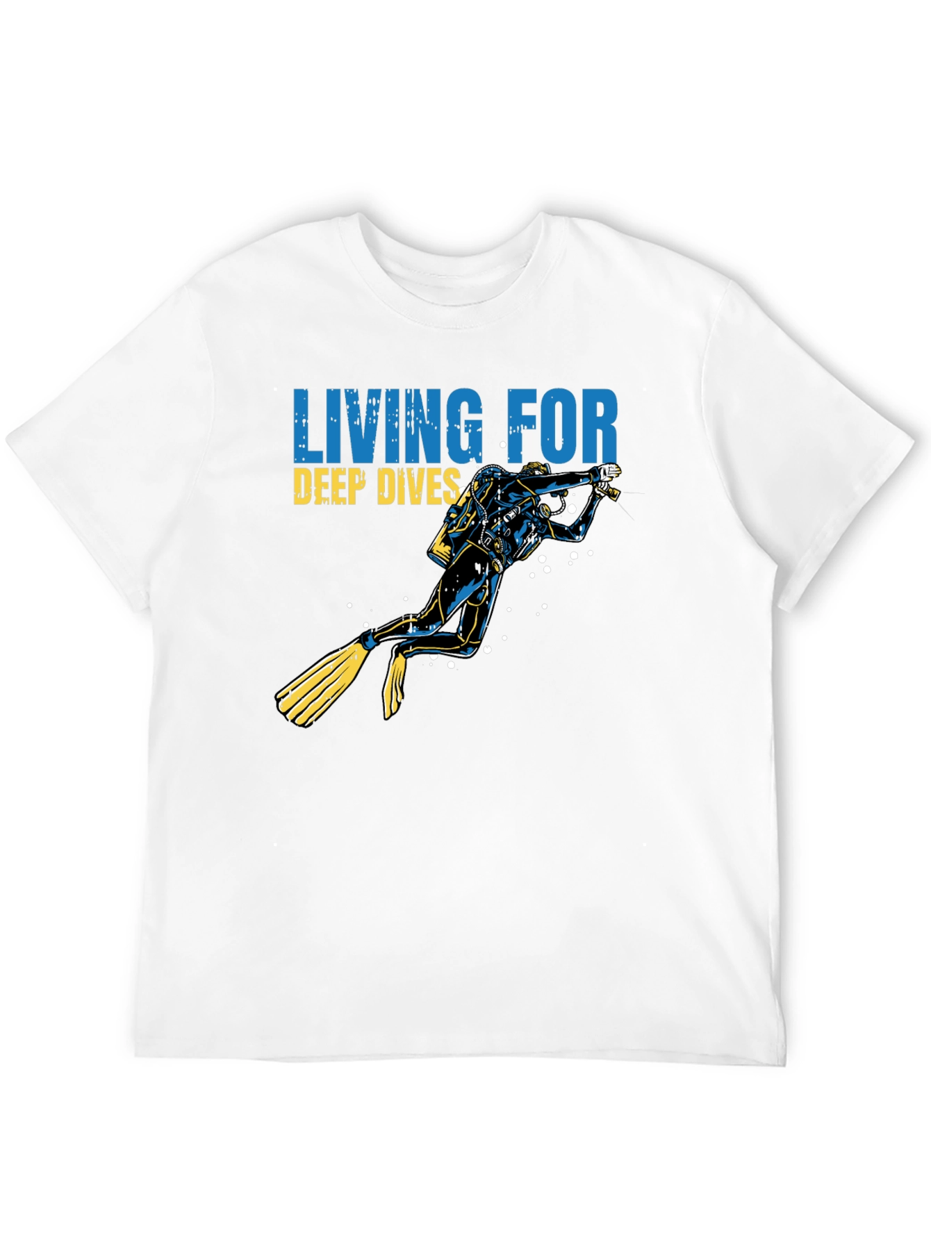 Diver Graphic T-Shirt - Living for Deep Dives