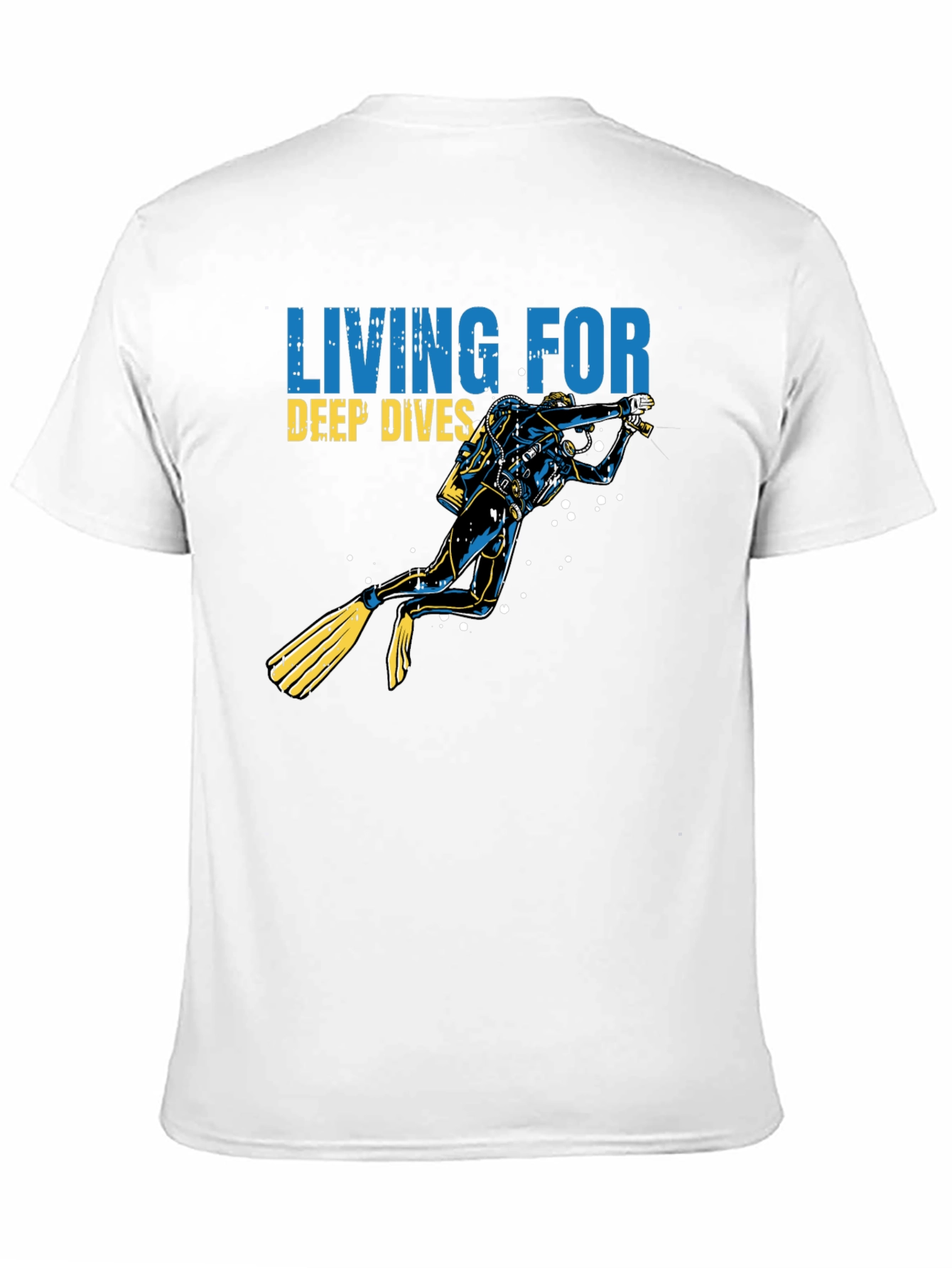 Diver Graphic T-Shirt - Living for Deep Dives