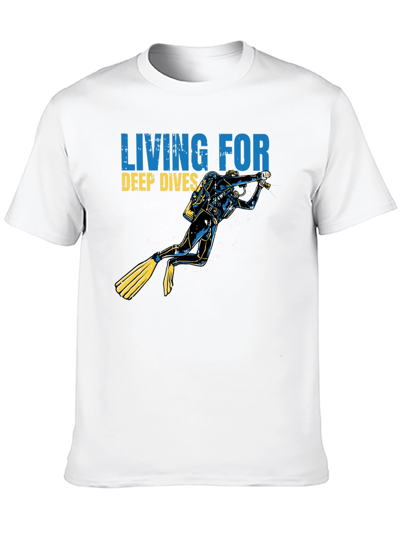 Diver Graphic T-Shirt - Living for Deep Dives