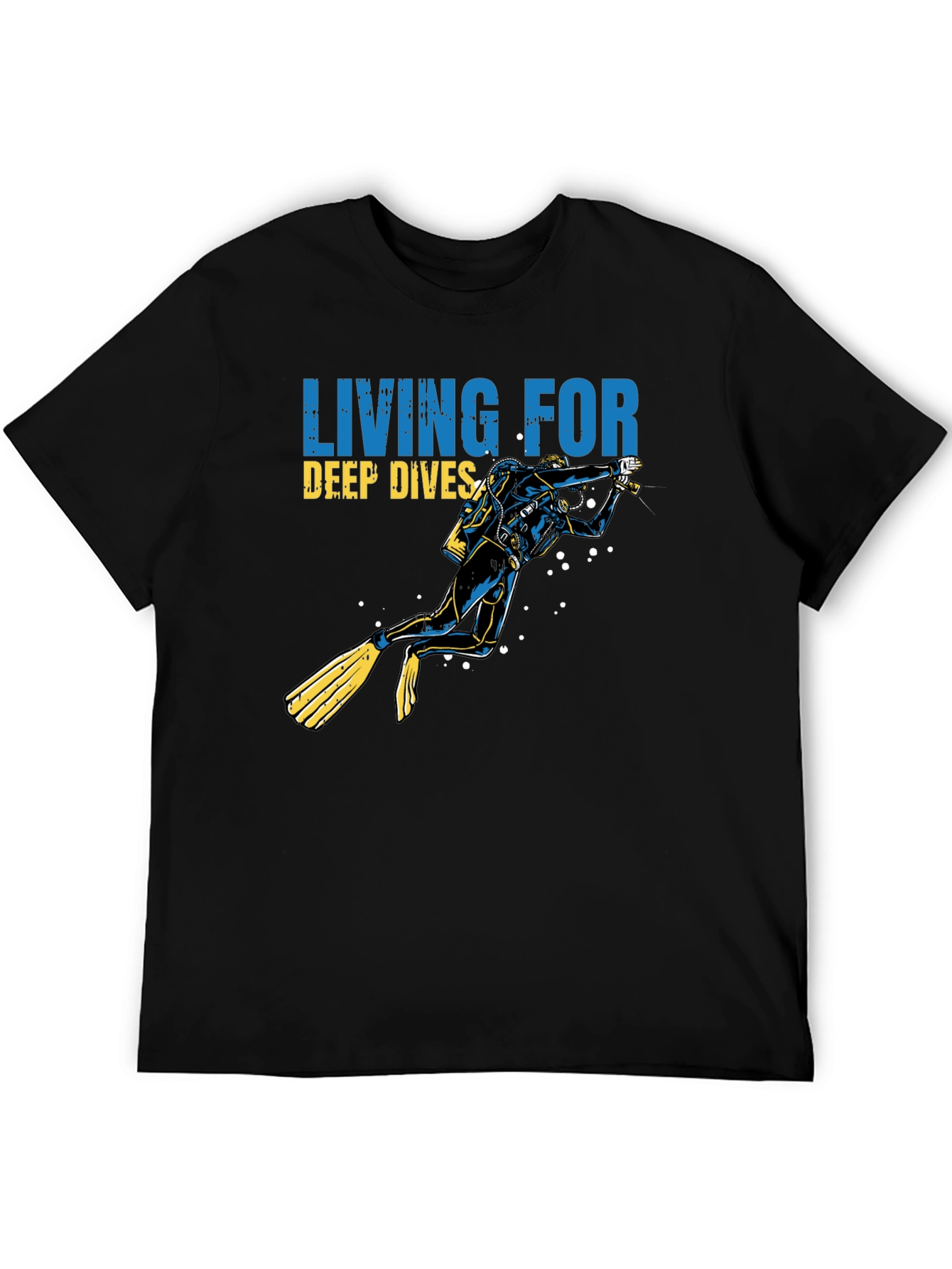 Diver Graphic T-Shirt - Living for Deep Dives