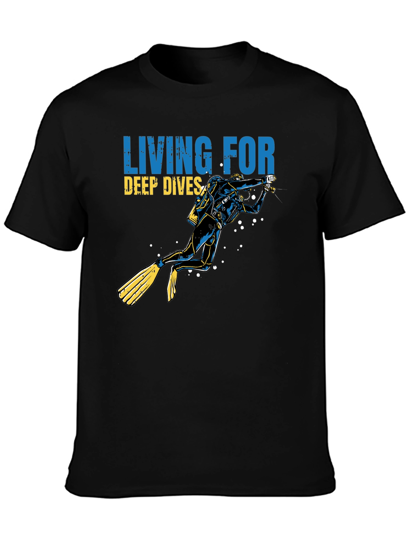 Diver Graphic T-Shirt - Living for Deep Dives