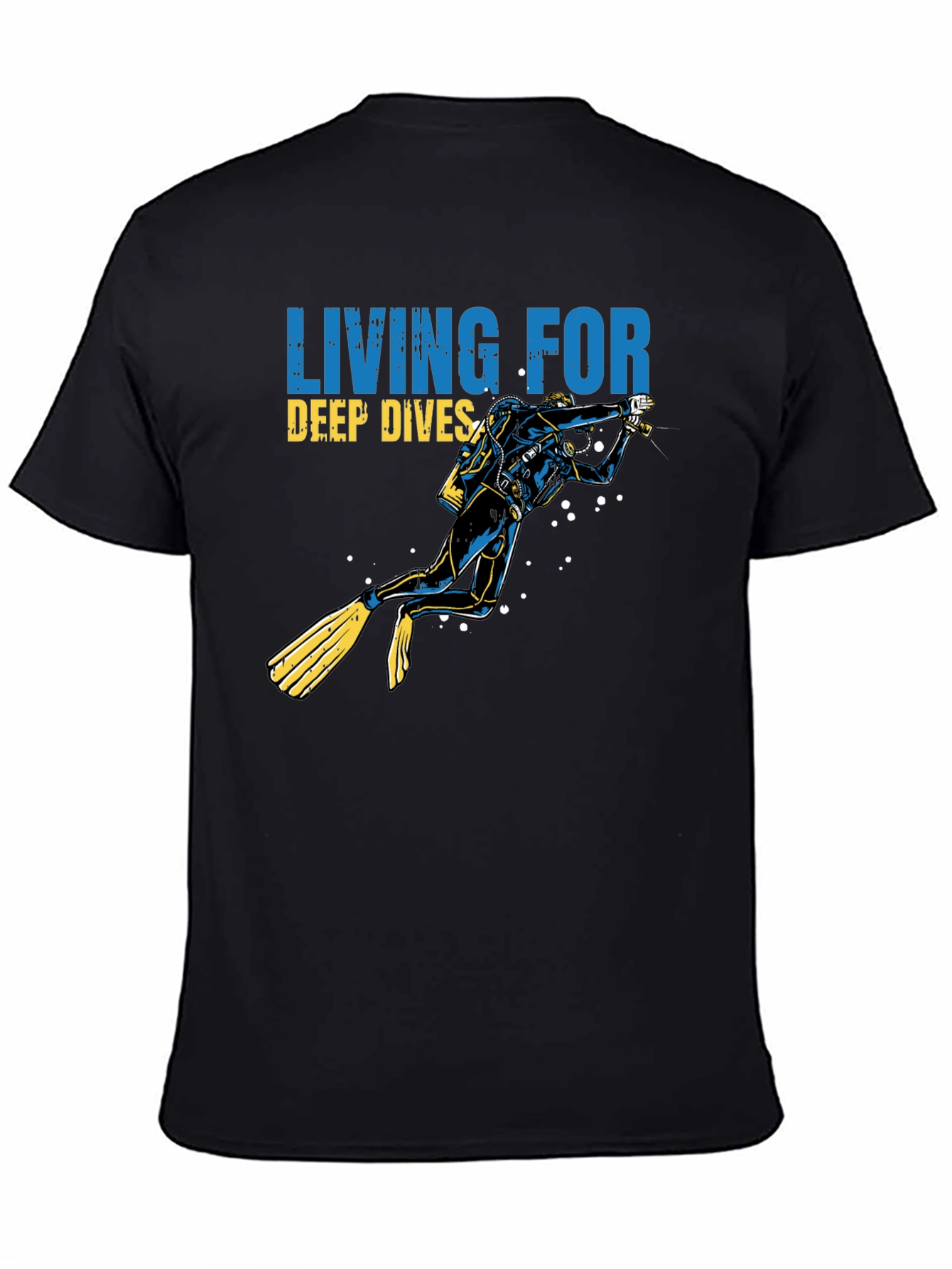 Diver Graphic T-Shirt - Living for Deep Dives