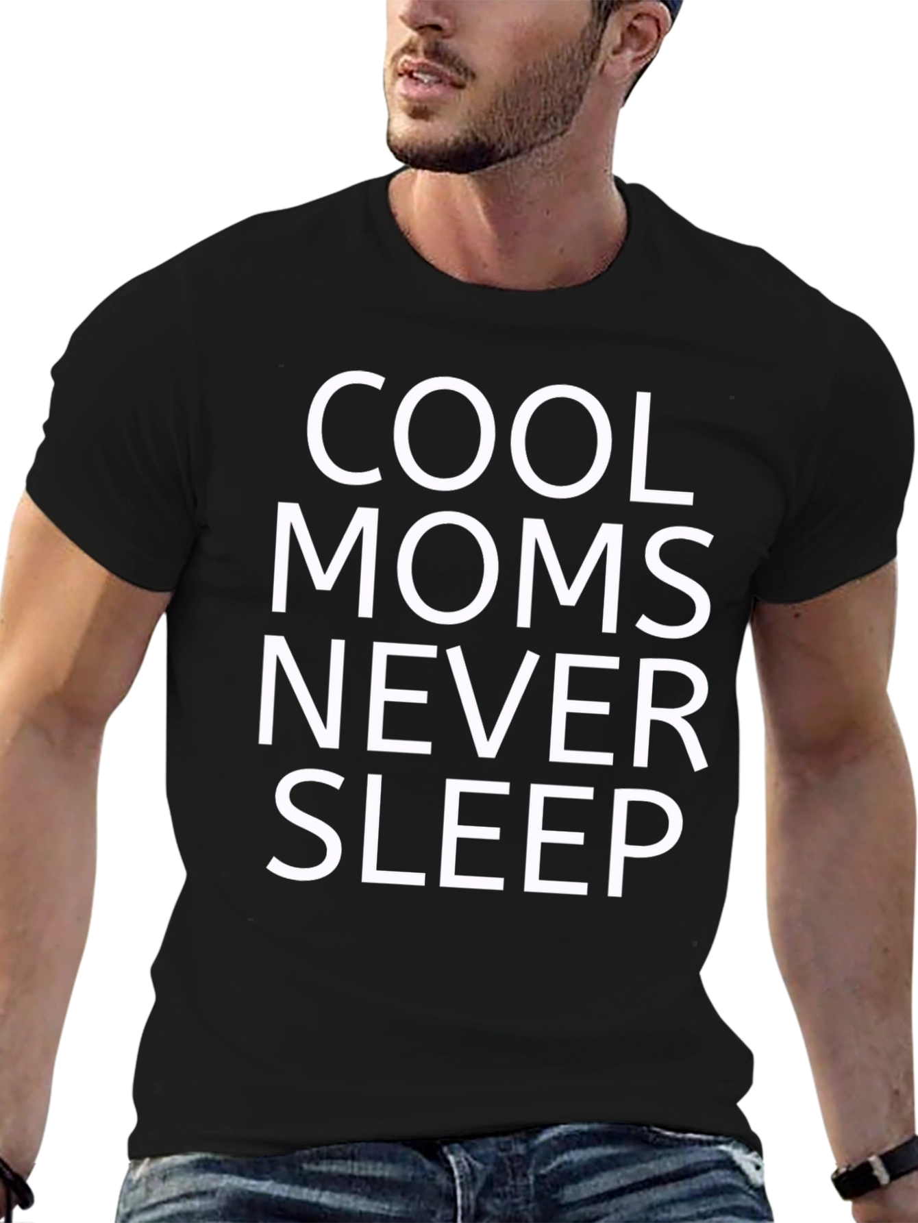 Cool Moms Never Sleep Graphic T-Shirt