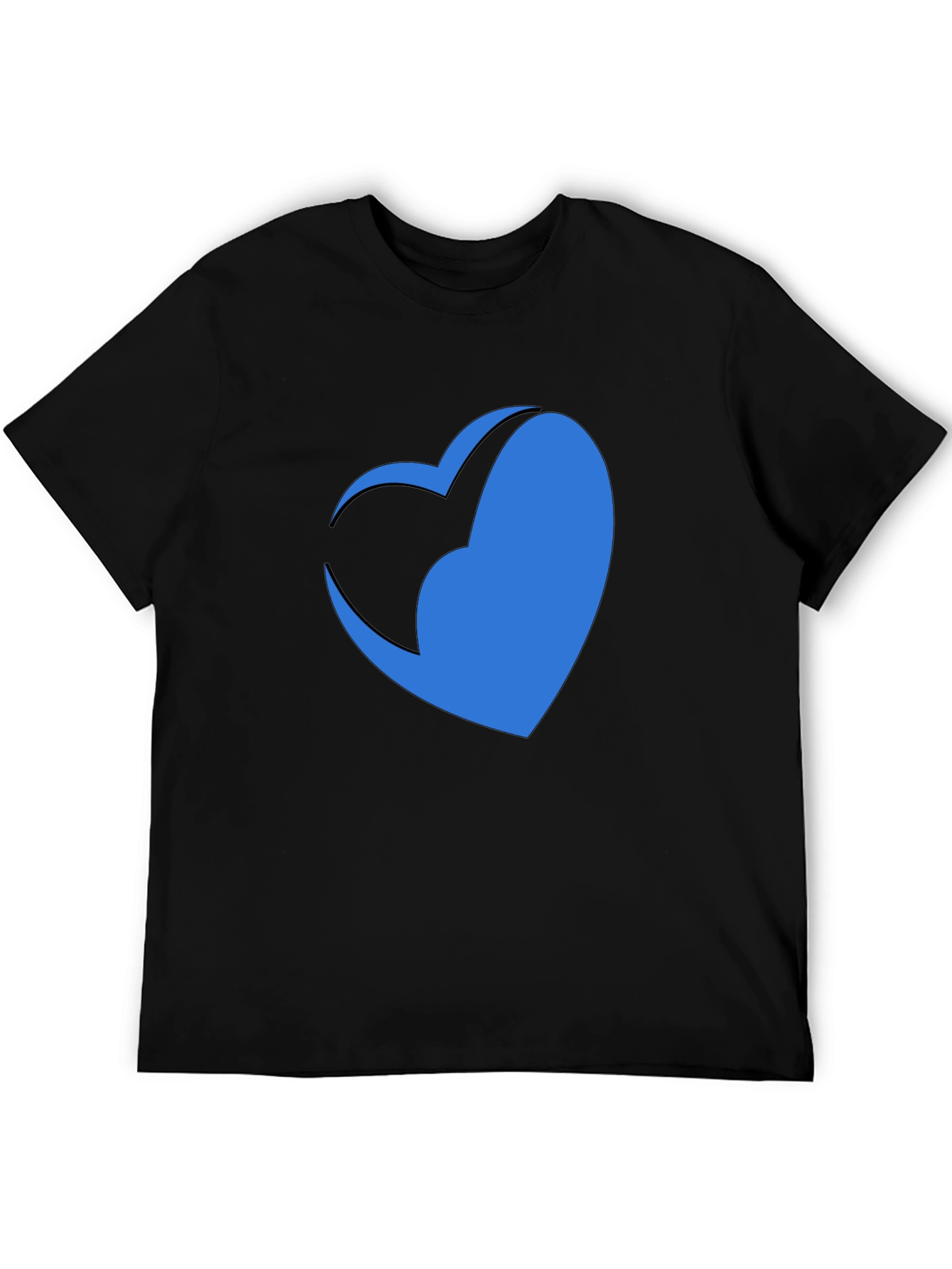 Modern Heart Graphic Tee - Stylish Casual Comfort