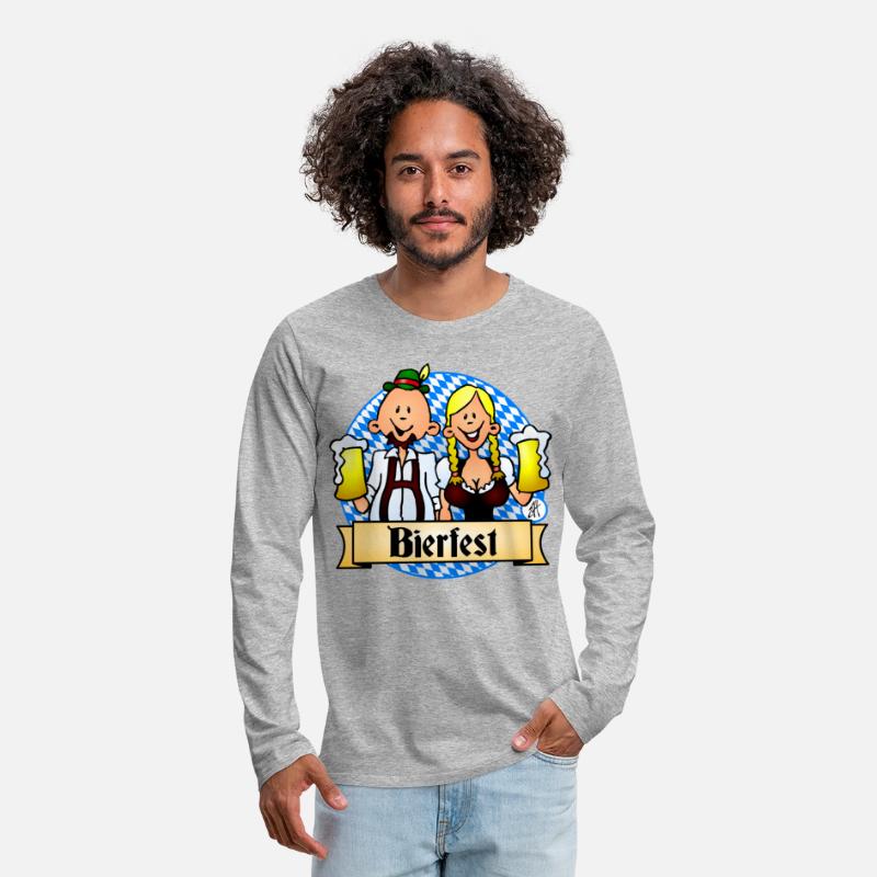 Bierfest in dirndl and lederhosen