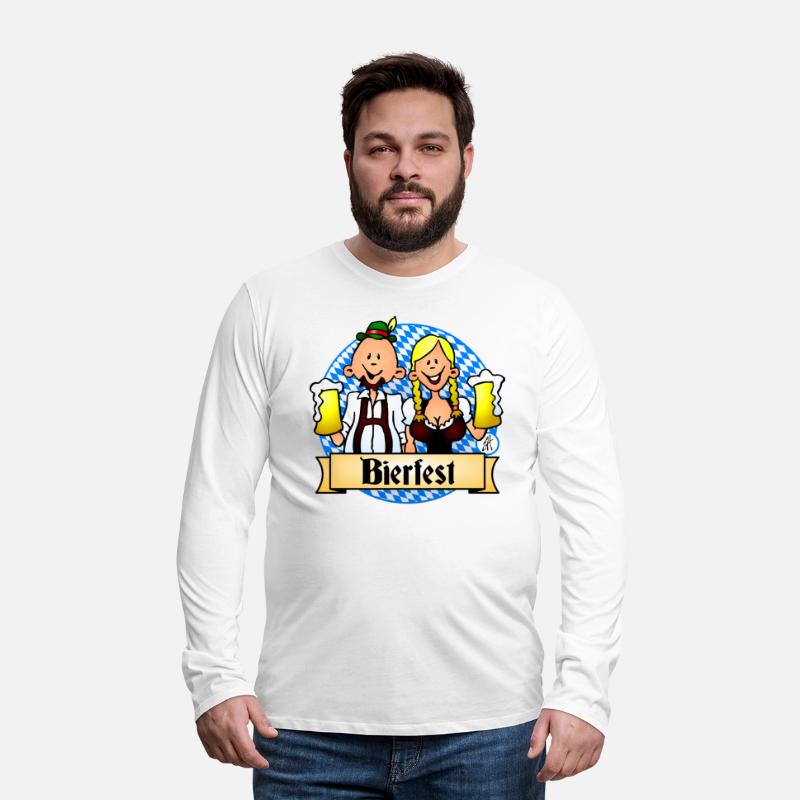 Bierfest in dirndl and lederhosen