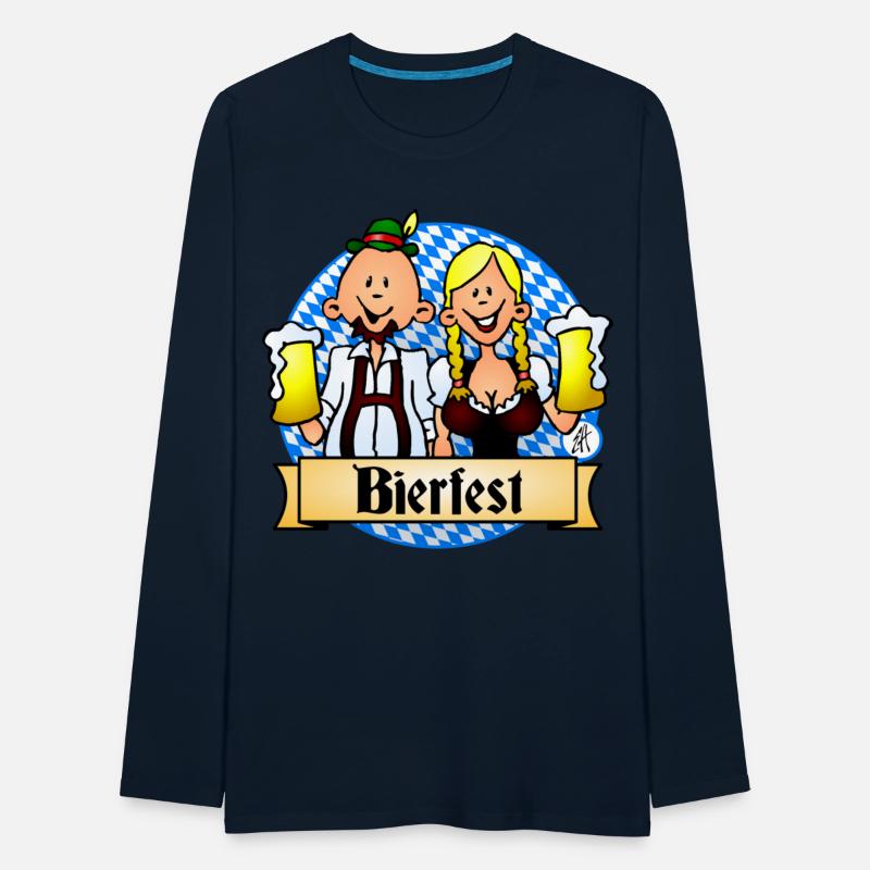 Bierfest in dirndl and lederhosen