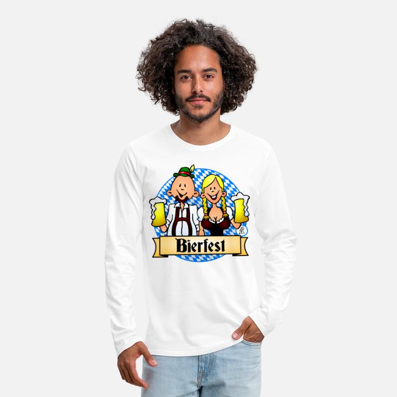 Bierfest in dirndl and lederhosen