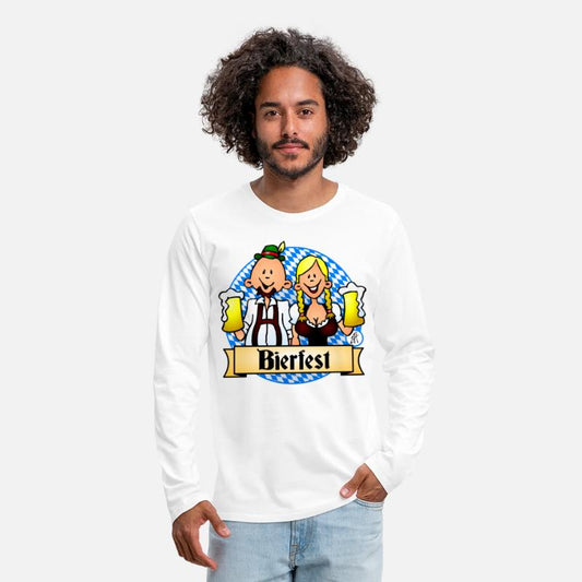 Bierfest in dirndl and lederhosen