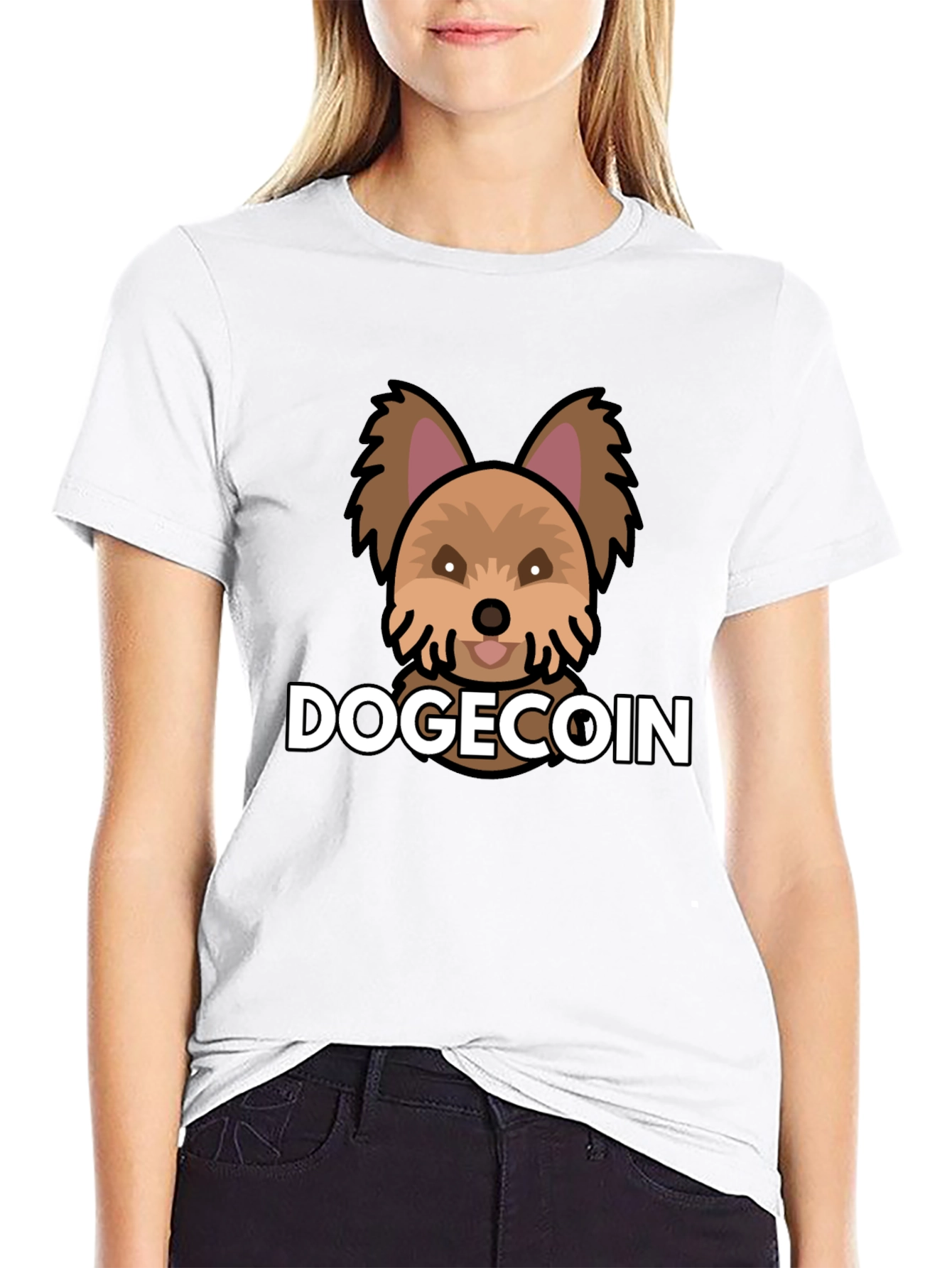 Dogecoin Logo T-Shirt – Crypto Doge Graphic Tee