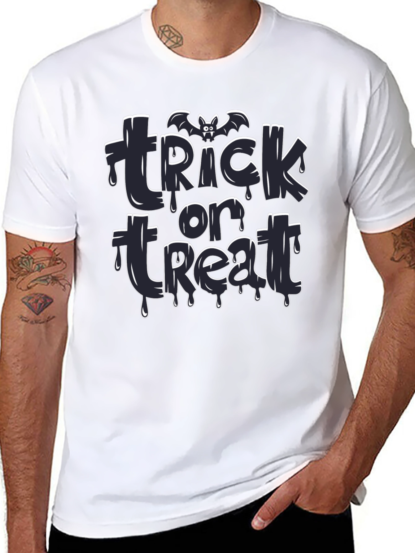 Trick or Treat Graphic Tee - Halloween Shirt