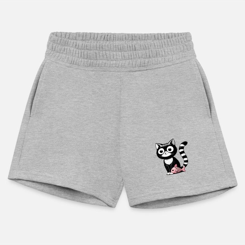 black and white sketched cat sitting slightly sid