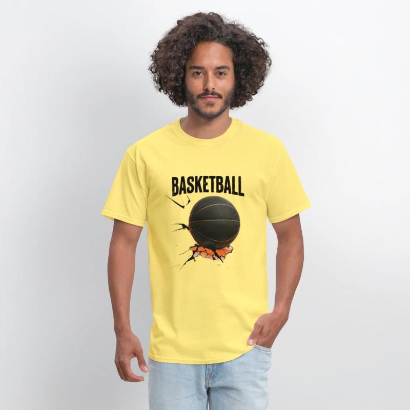 Black Basketball with Cracked Surface