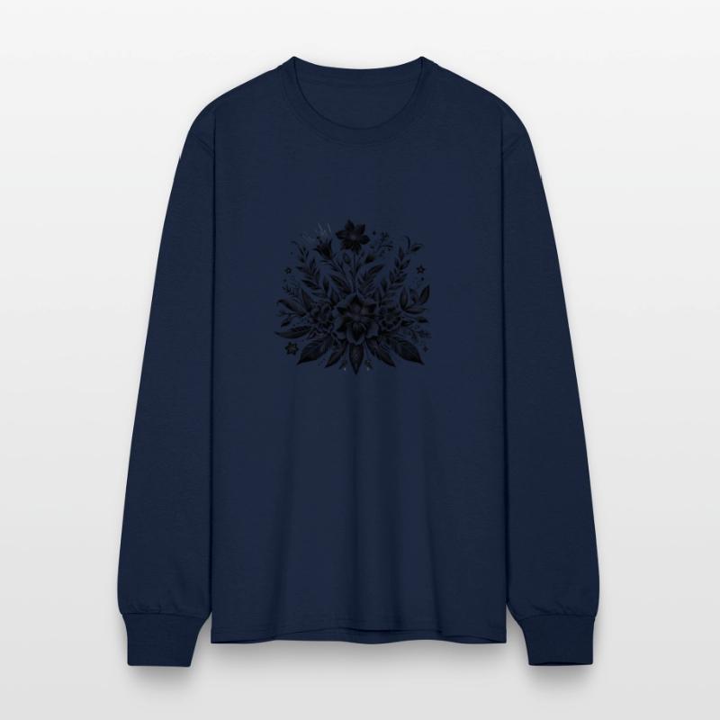 Black Bloom Elegance– Bold Botanical Monochrome