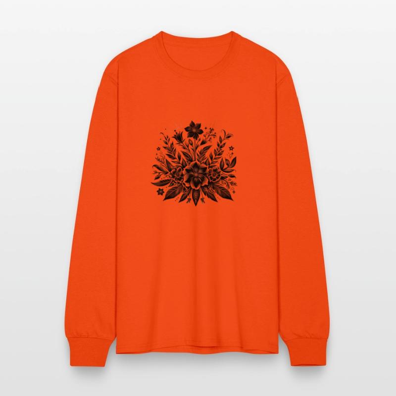 Black Bloom Elegance– Bold Botanical Monochrome