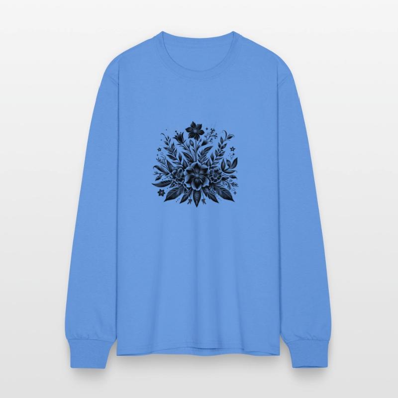 Black Bloom Elegance– Bold Botanical Monochrome