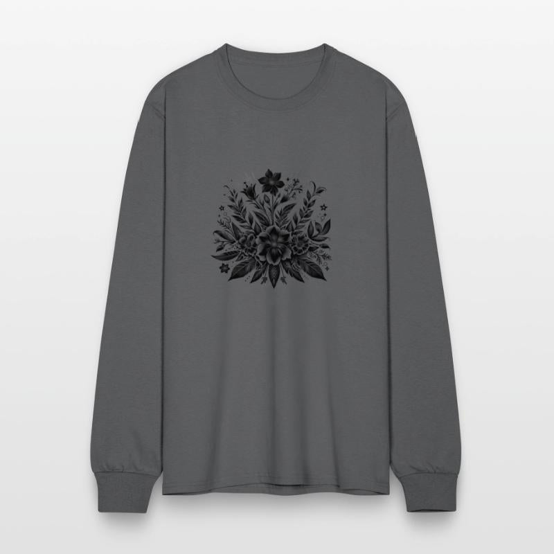 Black Bloom Elegance– Bold Botanical Monochrome