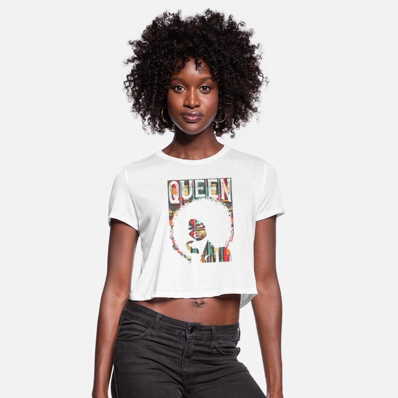 Black Queen African Pride Kente Cloth Woman Afro