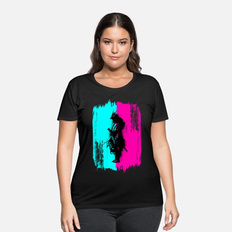 Black Samurai In A Turquoise And Pink Frame