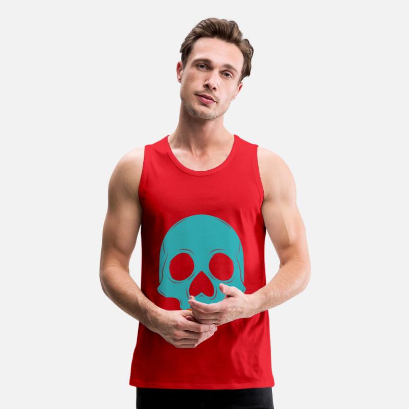 blue shade skull vector illustration