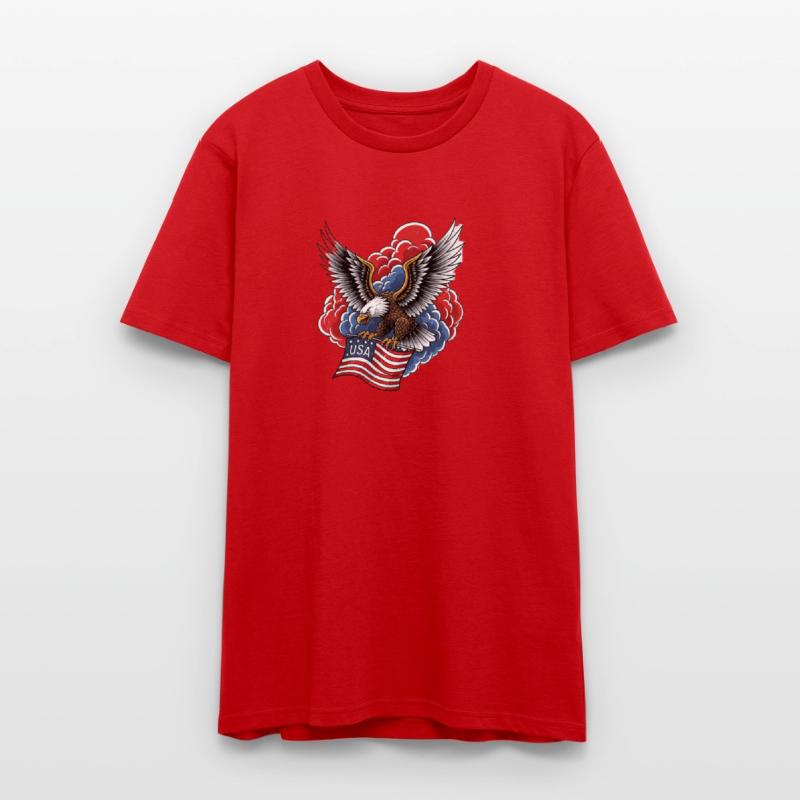 Bold American Eagle – Patriotic Flag Art