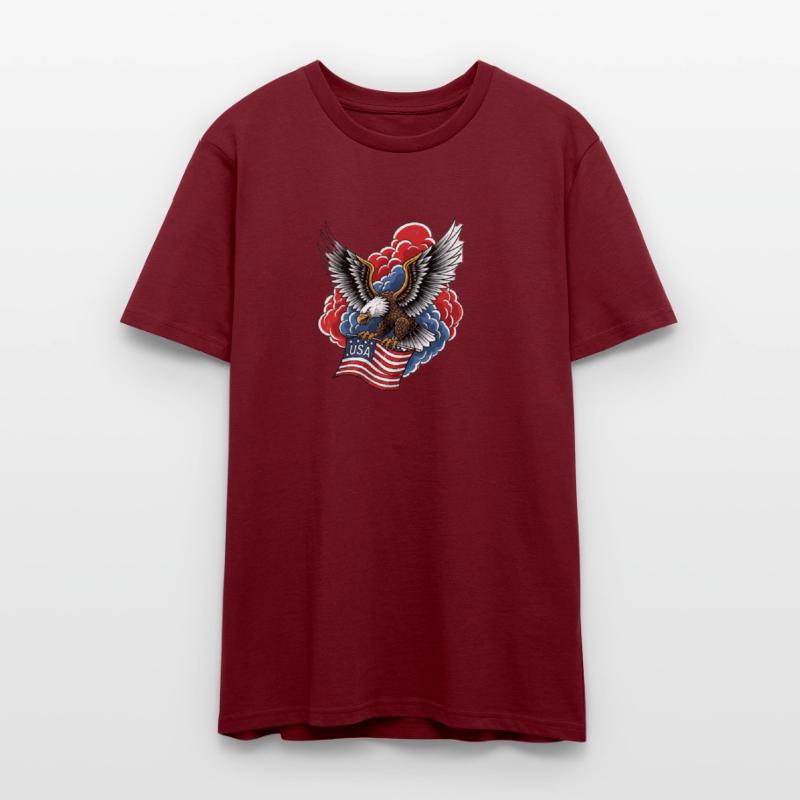 Bold American Eagle – Patriotic Flag Art