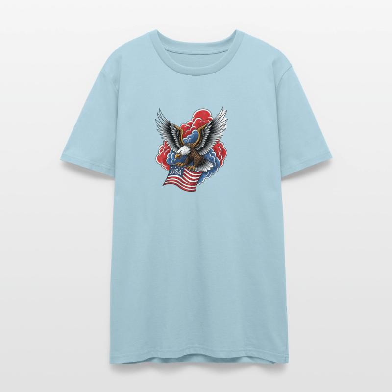 Bold American Eagle – Patriotic Flag Art