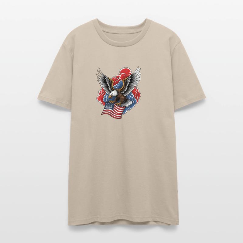 Bold American Eagle – Patriotic Flag Art