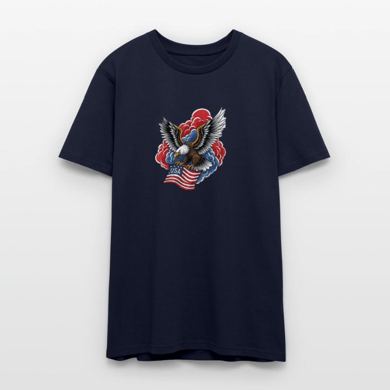 Bold American Eagle – Patriotic Flag Art