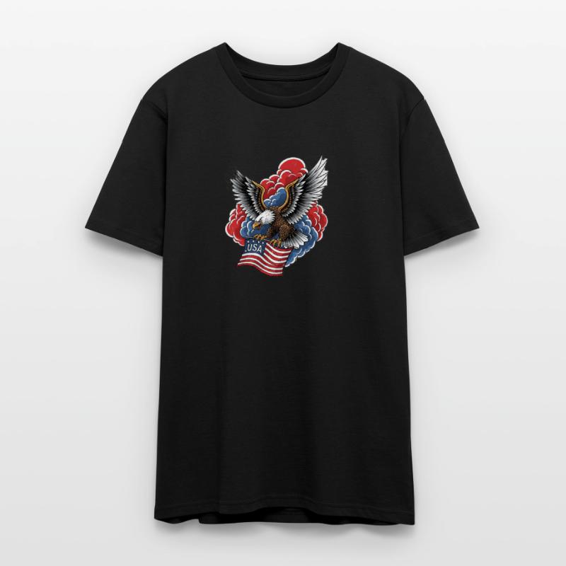 Bold American Eagle – Patriotic Flag Art