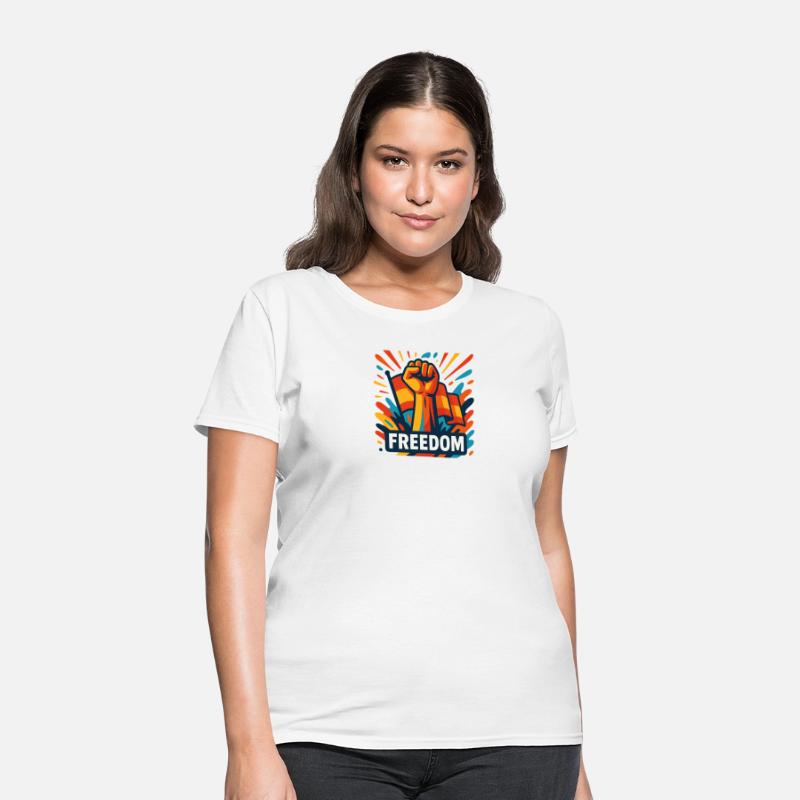 Bold Freedom Fist with Vibrant Colors