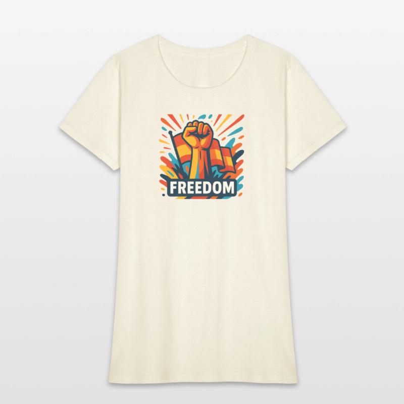 Bold Freedom Fist with Vibrant Colors