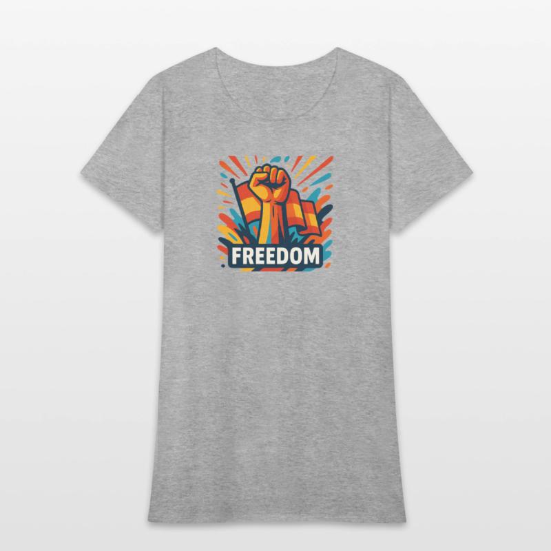 Bold Freedom Fist with Vibrant Colors