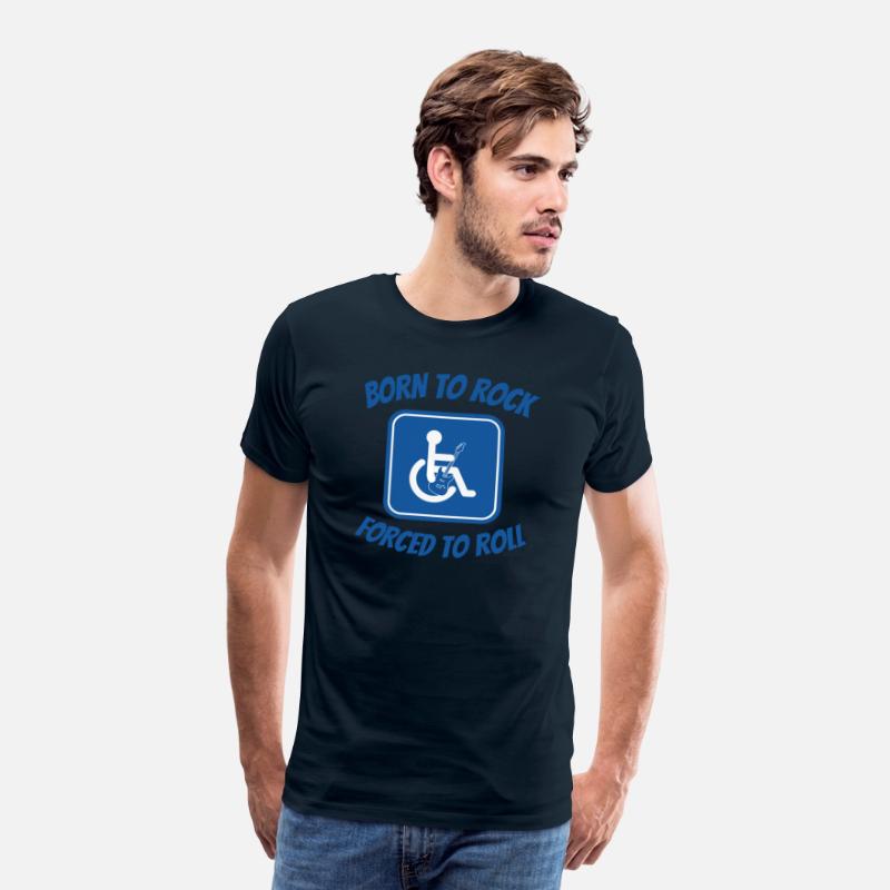 Born to Rock,Forced to Roll – funny dark humor tee