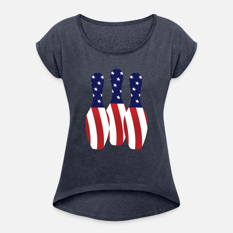 Bowling Pins Us Flag Bowler