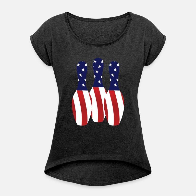 Bowling Pins Us Flag Bowler