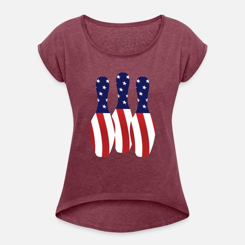 Bowling Pins Us Flag Bowler