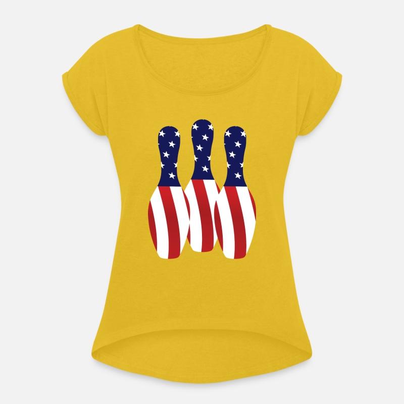 Bowling Pins Us Flag Bowler