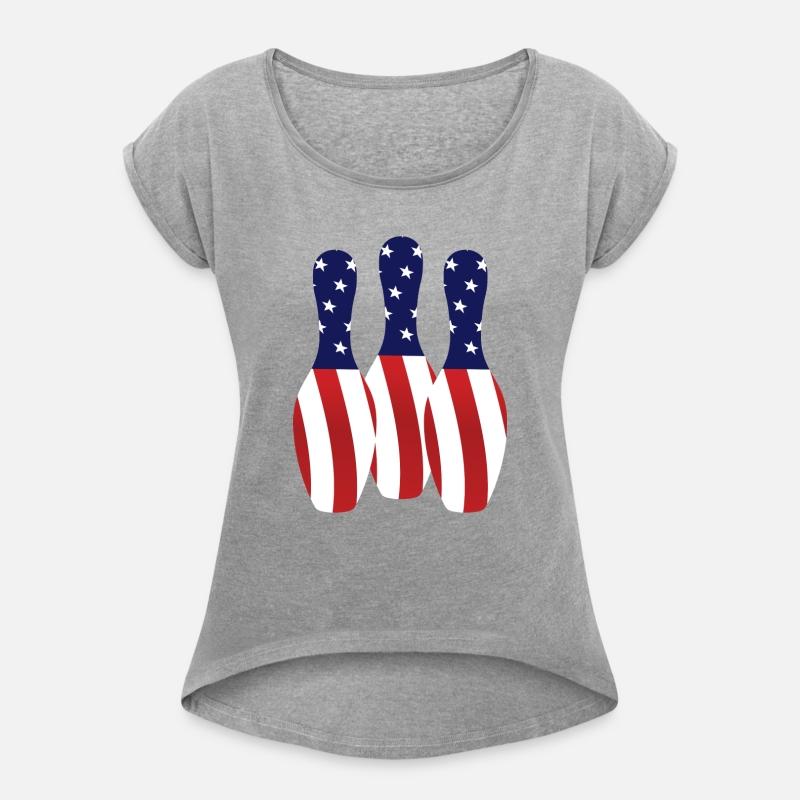 Bowling Pins Us Flag Bowler