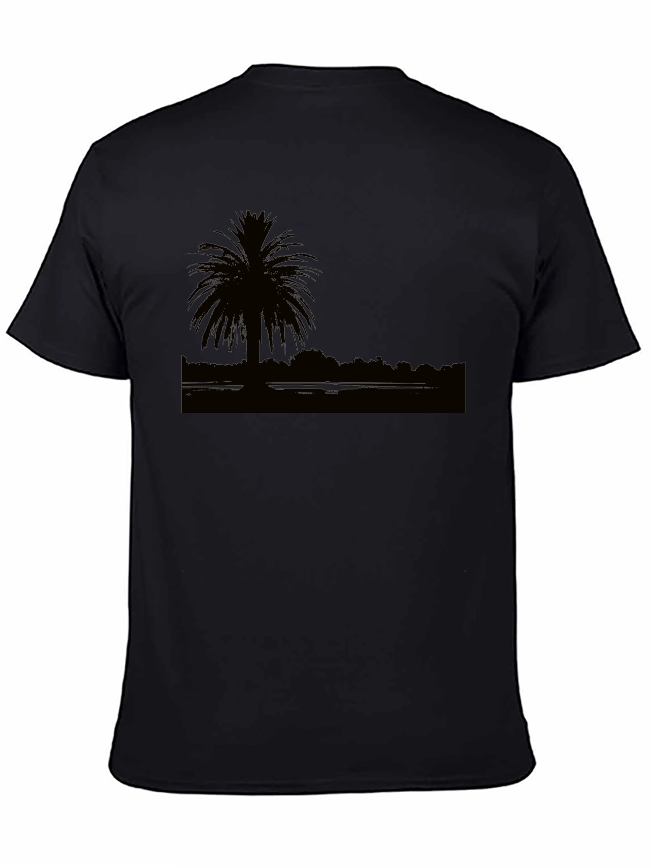 Silhouette Palm Tree Graphic T-Shirt