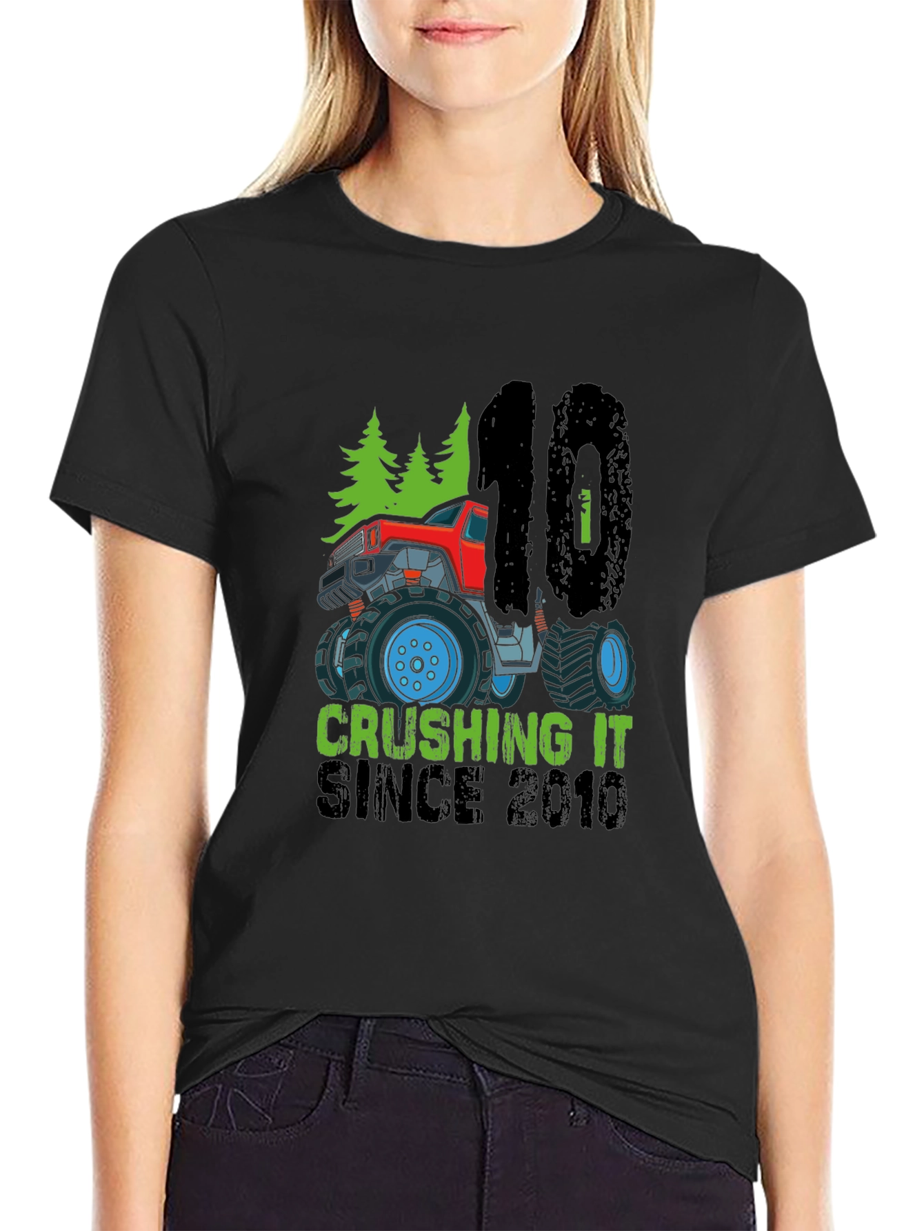 Crushing It Since 2010 Monster Truck T-Shirt