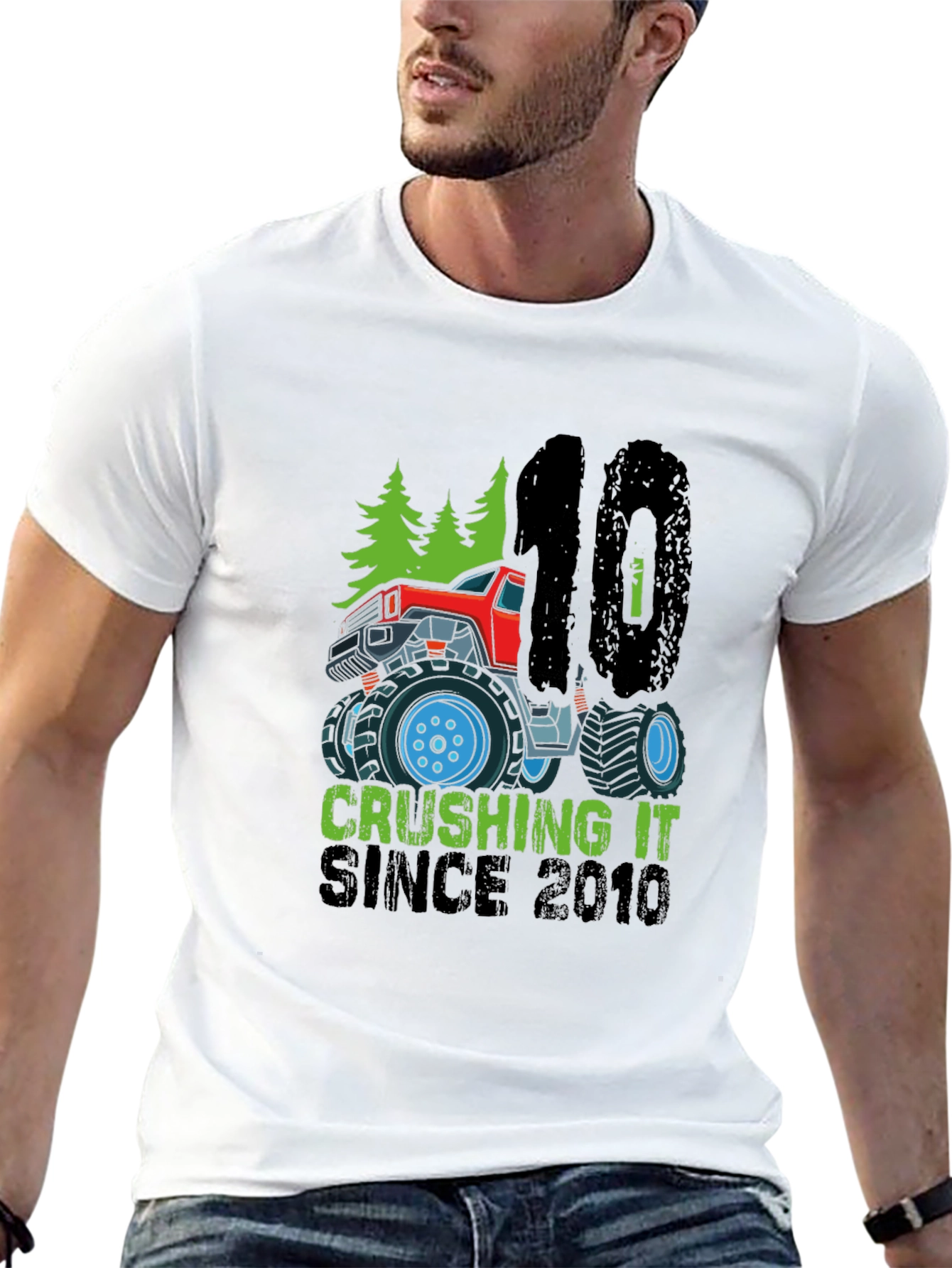 Crushing It Since 2010 Monster Truck T-Shirt