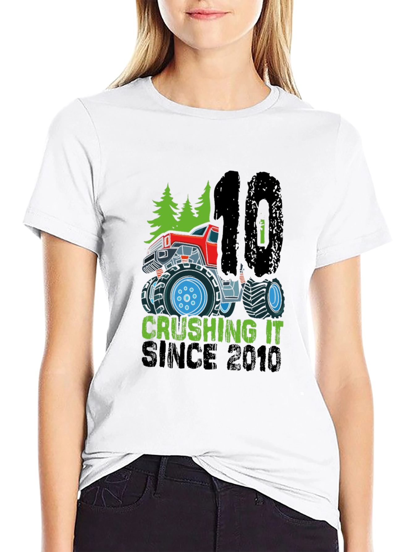 Crushing It Since 2010 Monster Truck T-Shirt