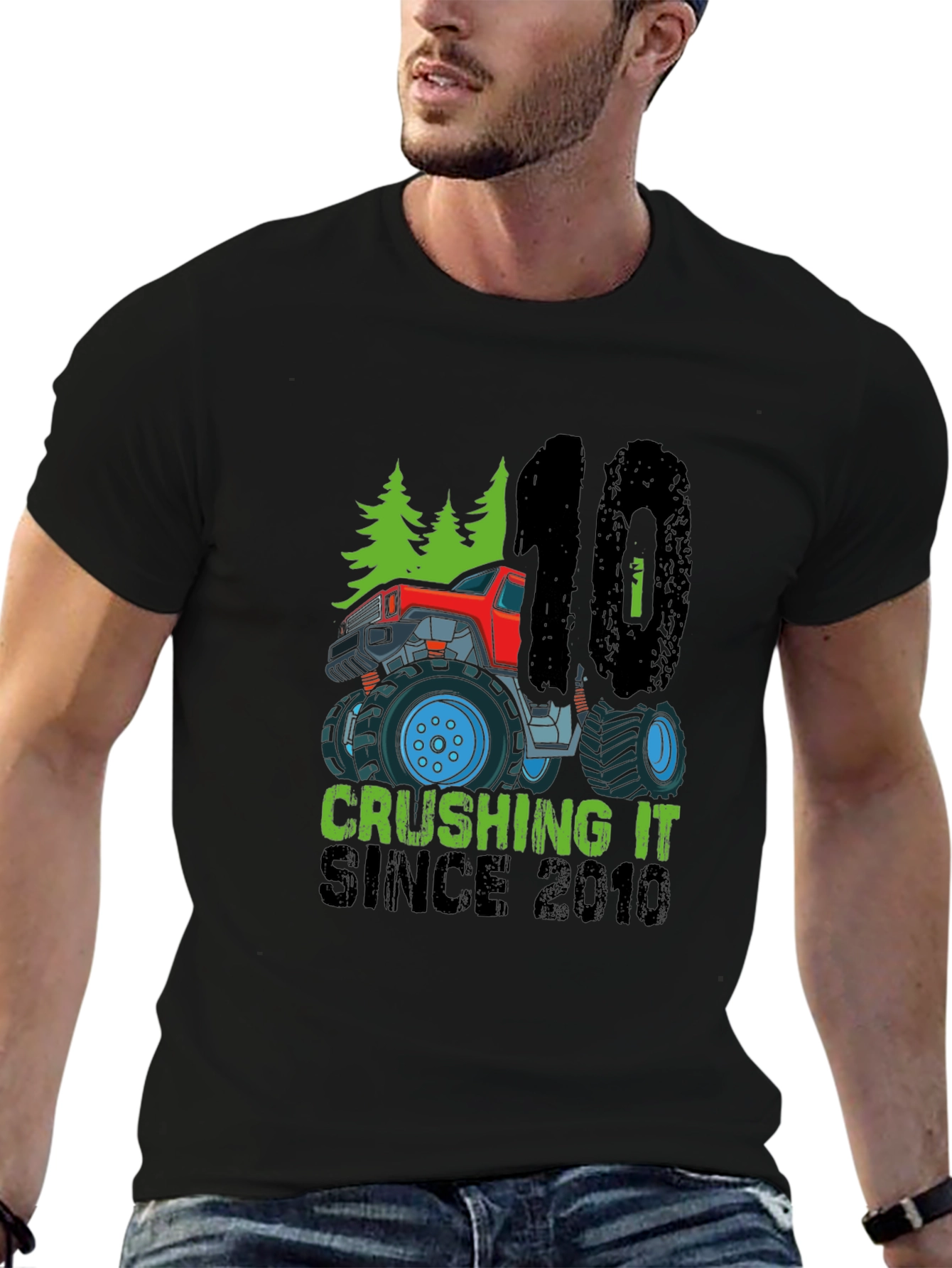 Crushing It Since 2010 Monster Truck T-Shirt