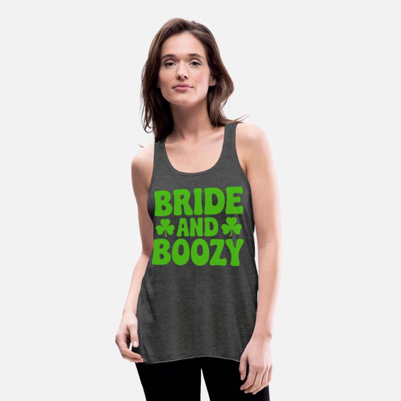 Bride and Boozy Irish St Patrick's Day Funny Shamr