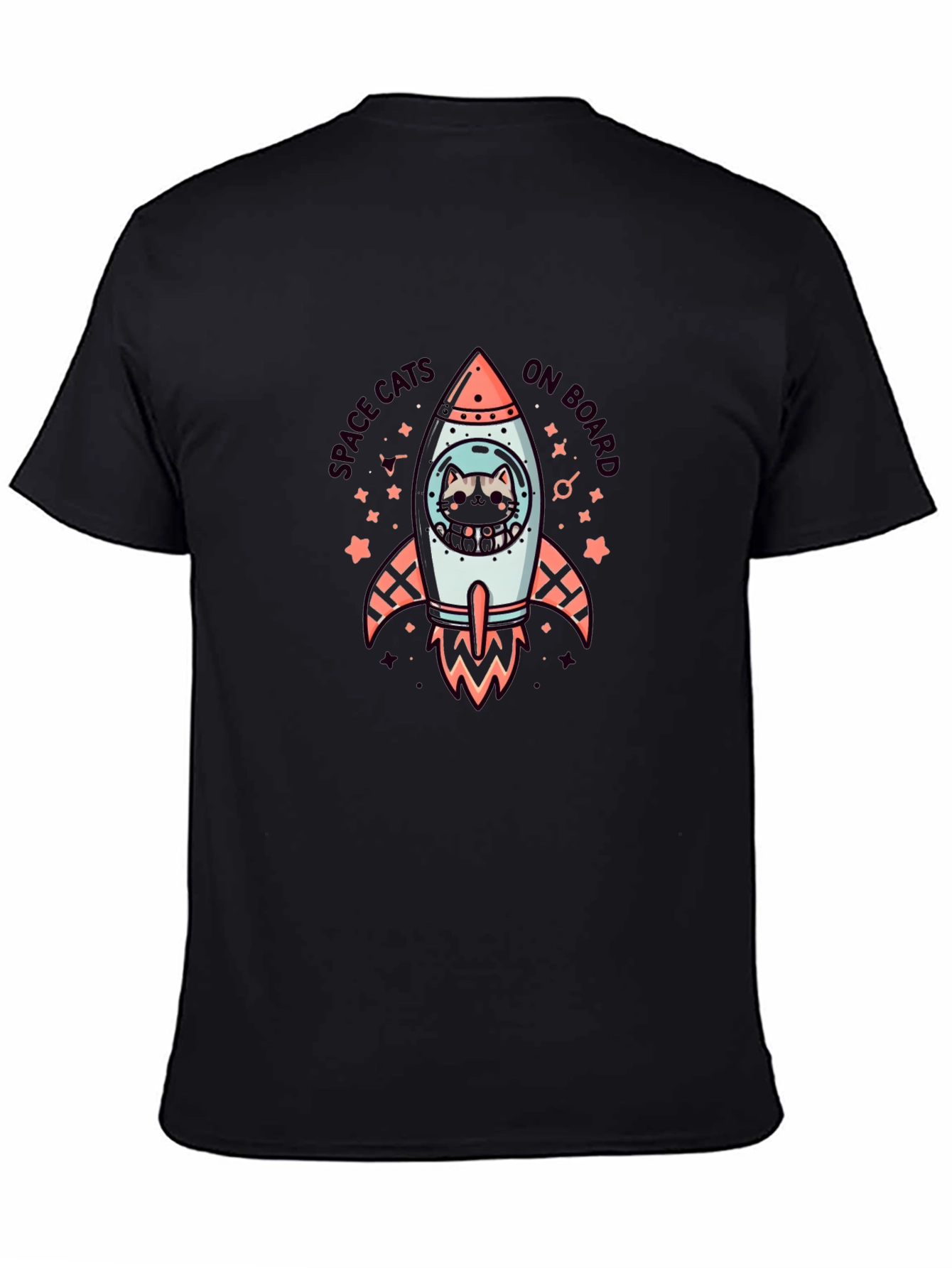 Space Cats On Board Graphic T-Shirt