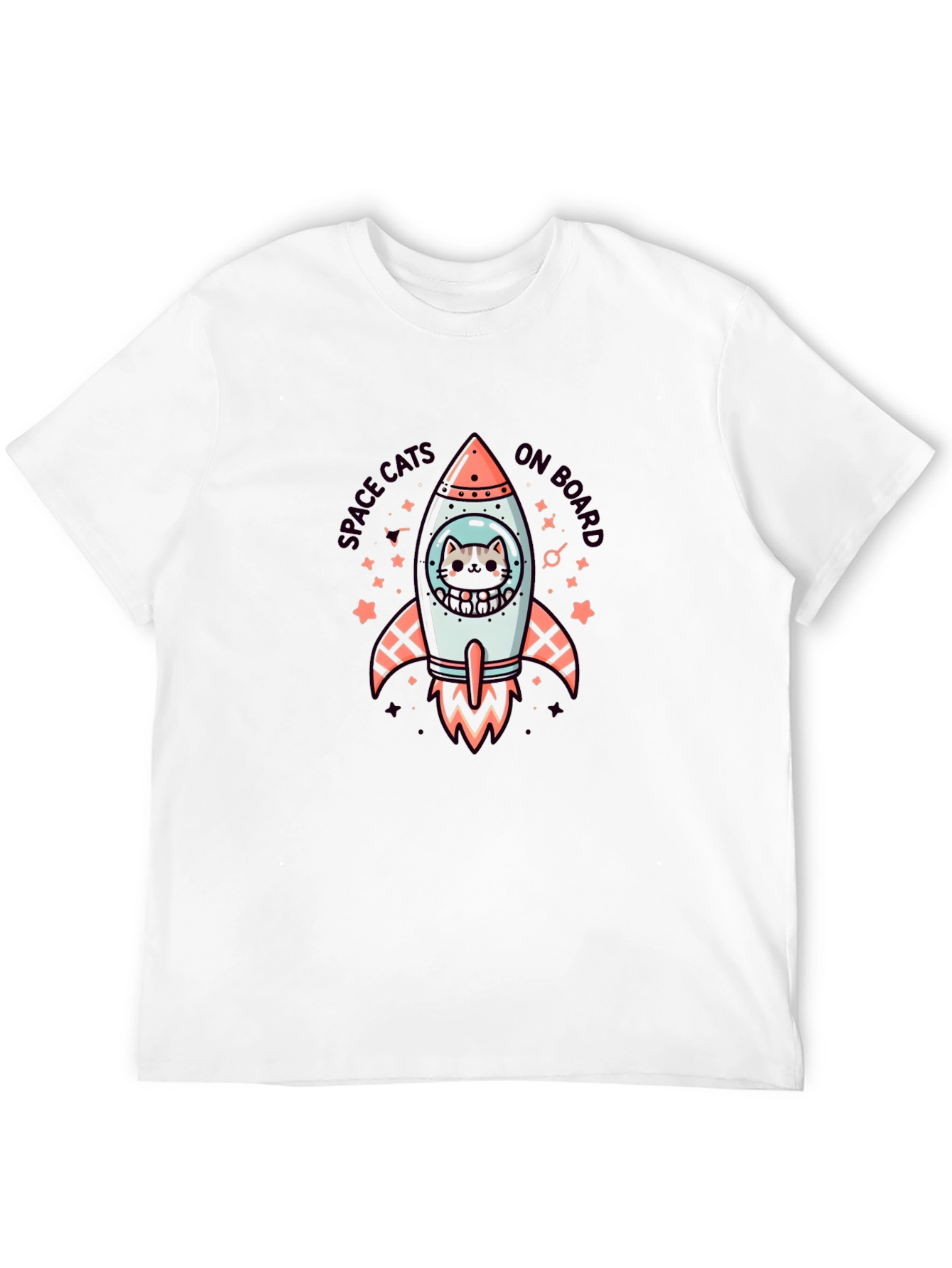 Space Cats On Board Graphic T-Shirt