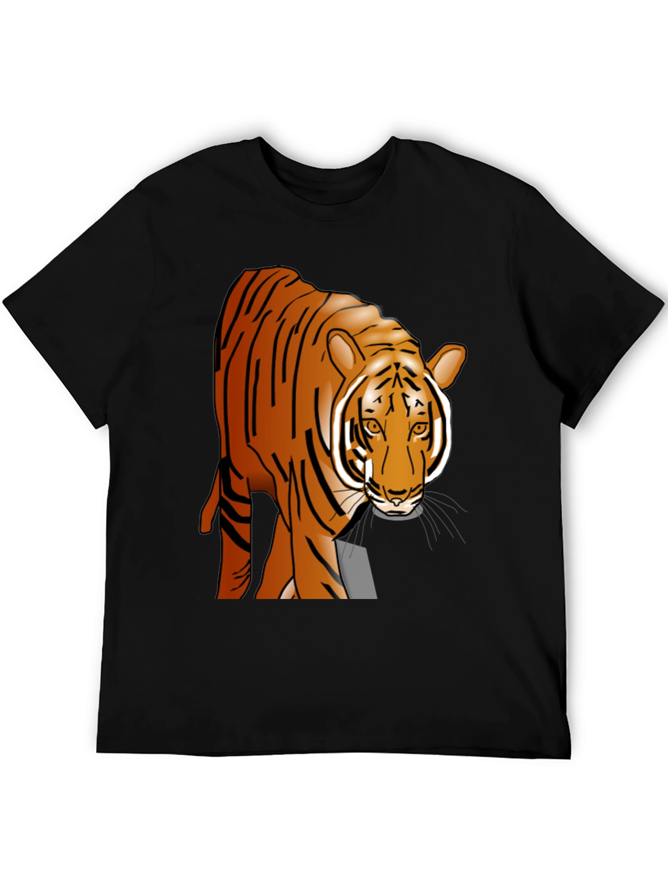 Tiger Graphic Black T-Shirt - Wildlife Tee