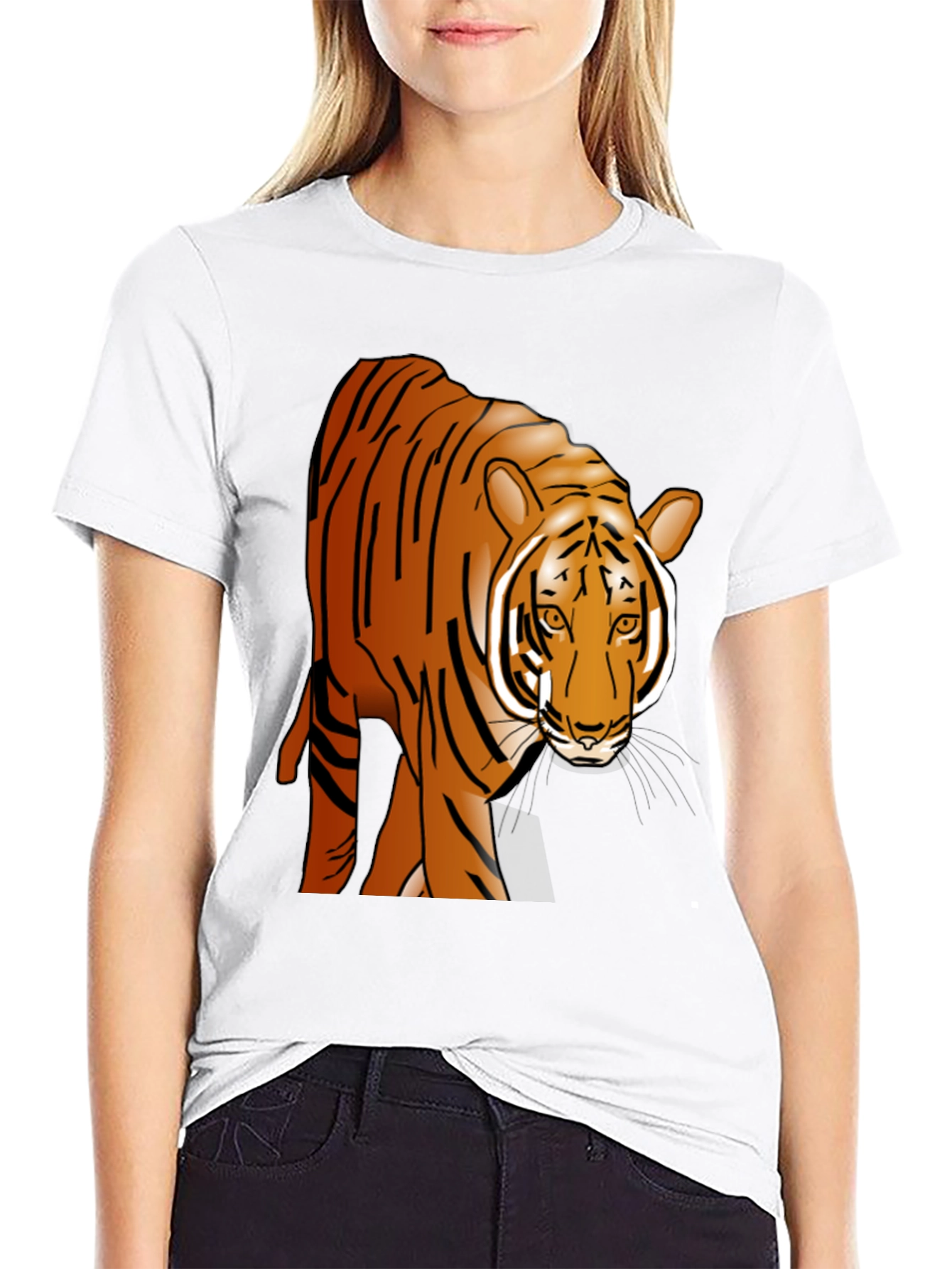 Tiger Graphic Black T-Shirt - Wildlife Tee